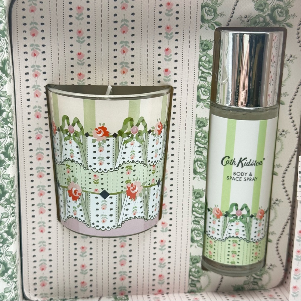 Cath Kidston Home Fragrance Candle and Room & Body Spray Orange Blossom Scent